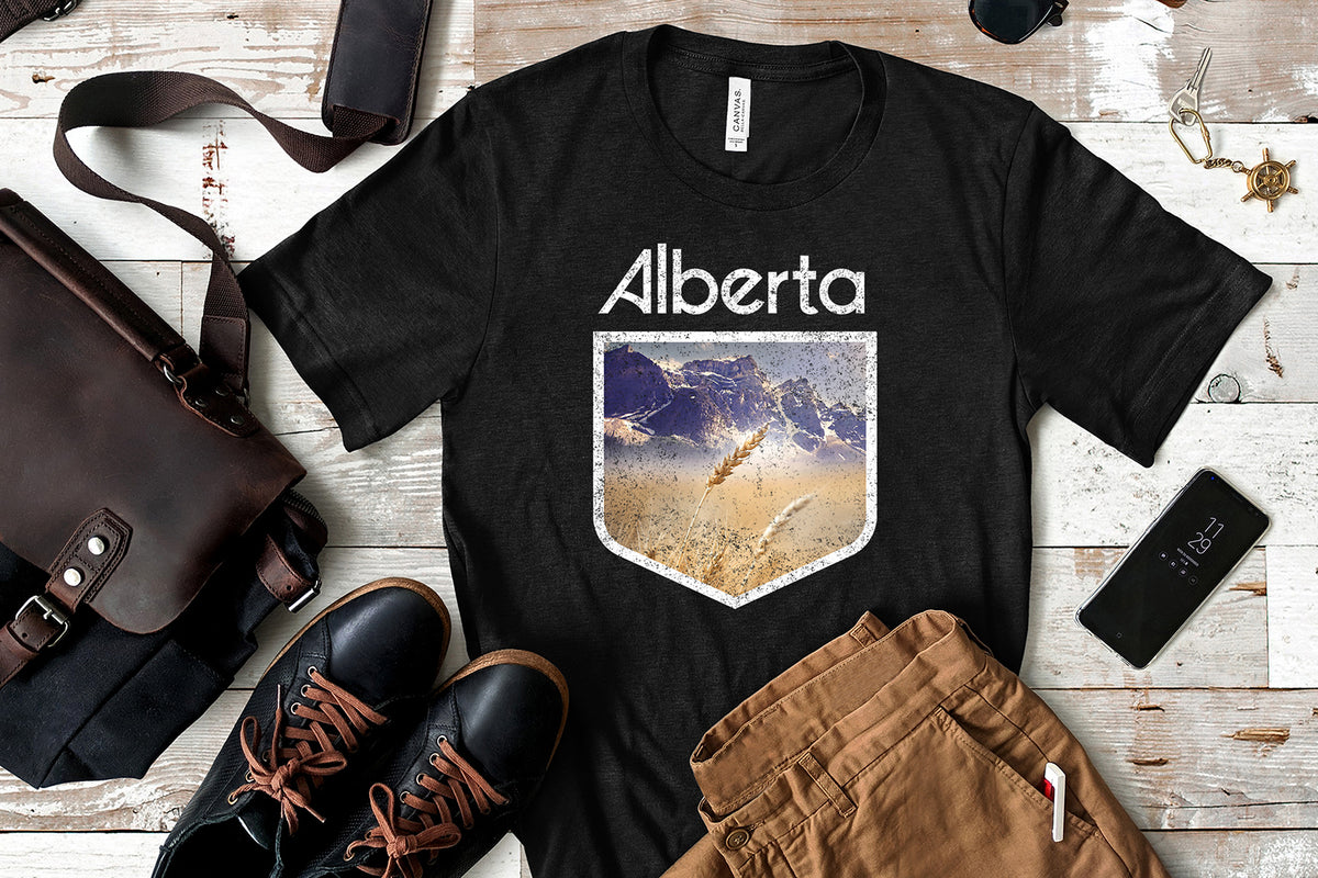 Alberta Shirt Canada Crewneck Canadian Rockies Tee Vintage 