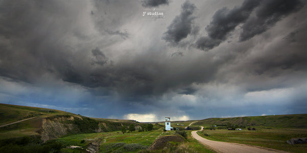 Picture of Storm clouds forming over Carbon Alberta,